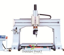 Máy Gia Công Gỗ 5 Trục Mặt Bàn Đôi