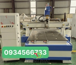 Máy CNC cắt gỗ công nghiệp bàn hút chân không tự động 1 đầu cắt