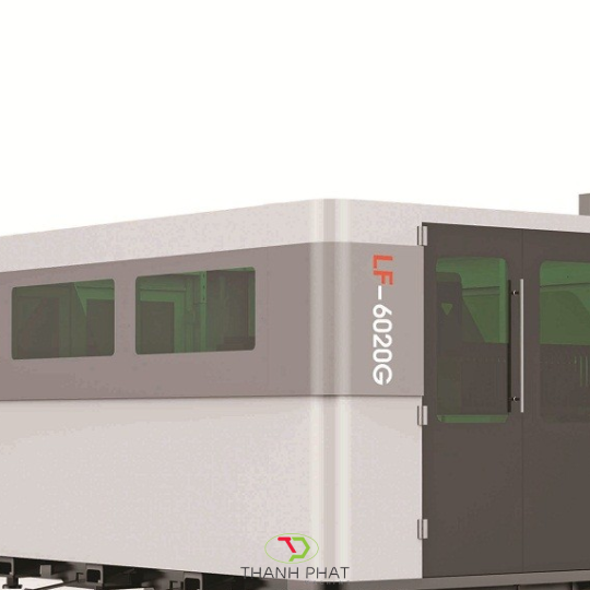 Máy Cắt Kim Loại Fiber Laser Có Lồng Bảo Vệ