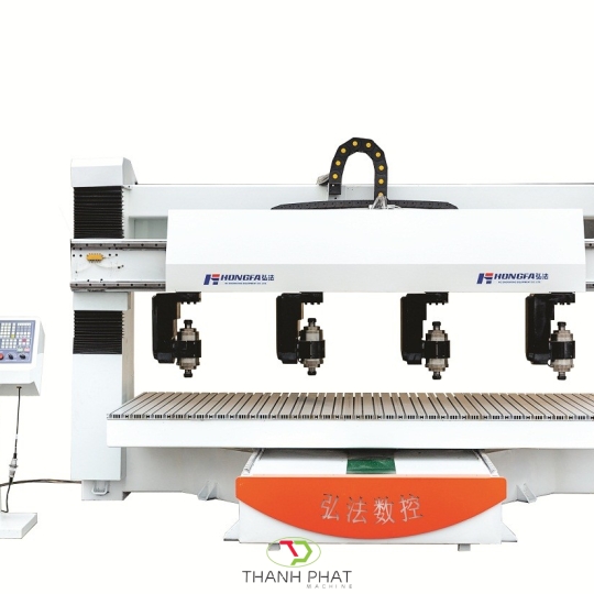 Máy Gia Công Gỗ 5 Trục 4 Đầu