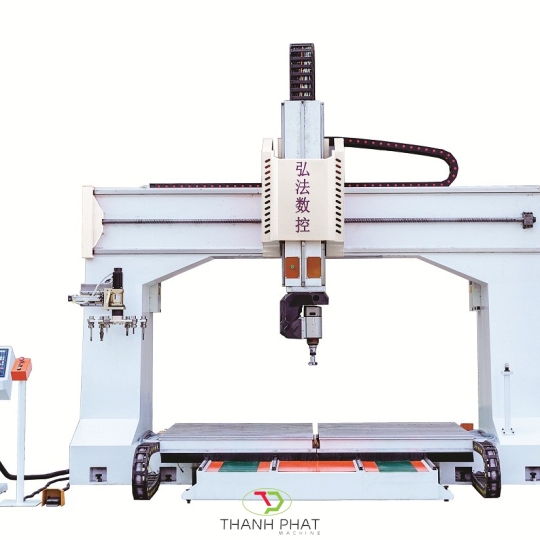 Máy Gia Công Gỗ 5 Trục Mặt Bàn Đôi